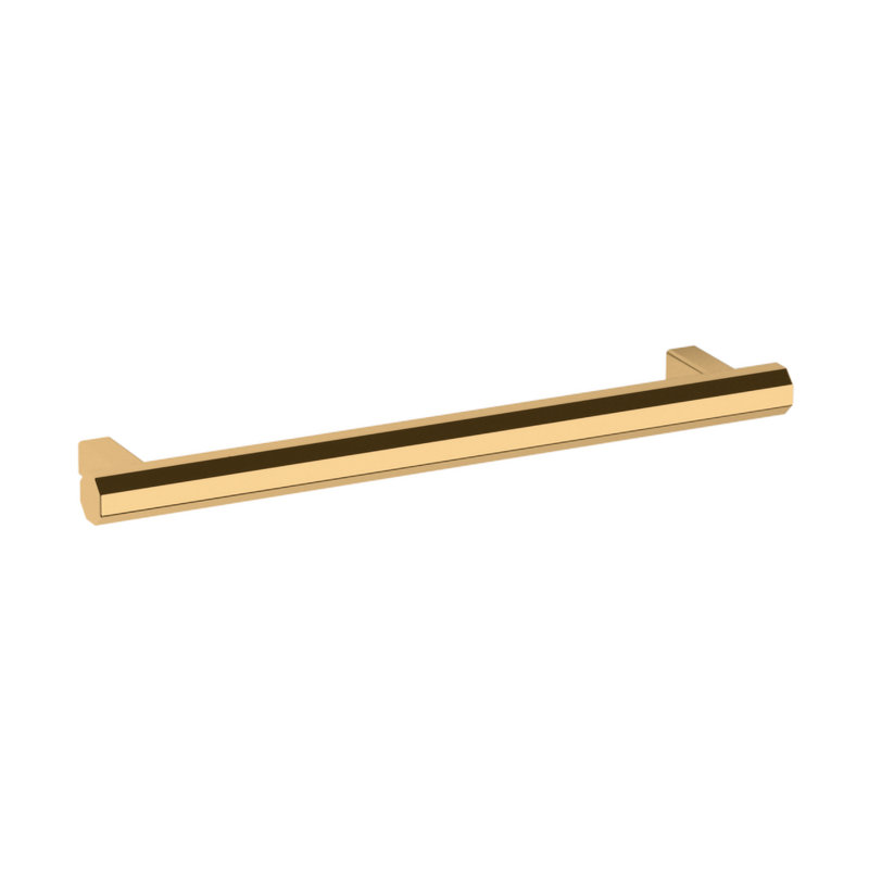4418 Octagonal Pull, 6" CTC, Polished Brass
