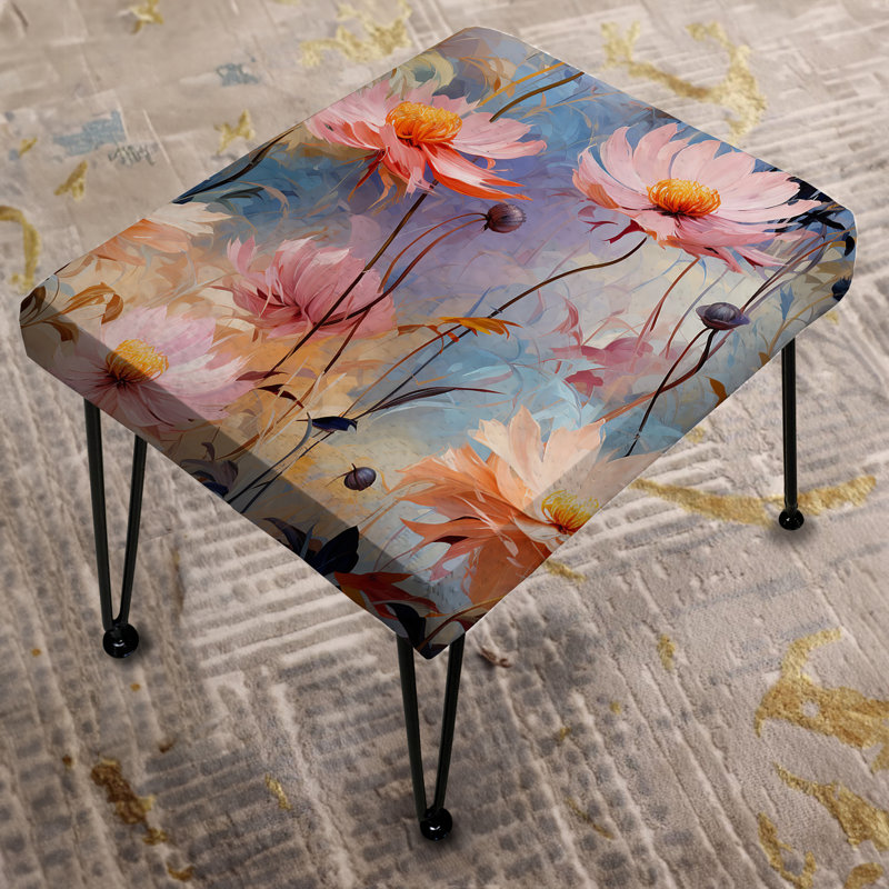 Motif botanique rose I Monet