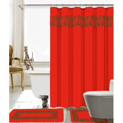 Wellow Shower Curtain with Hooks Included
