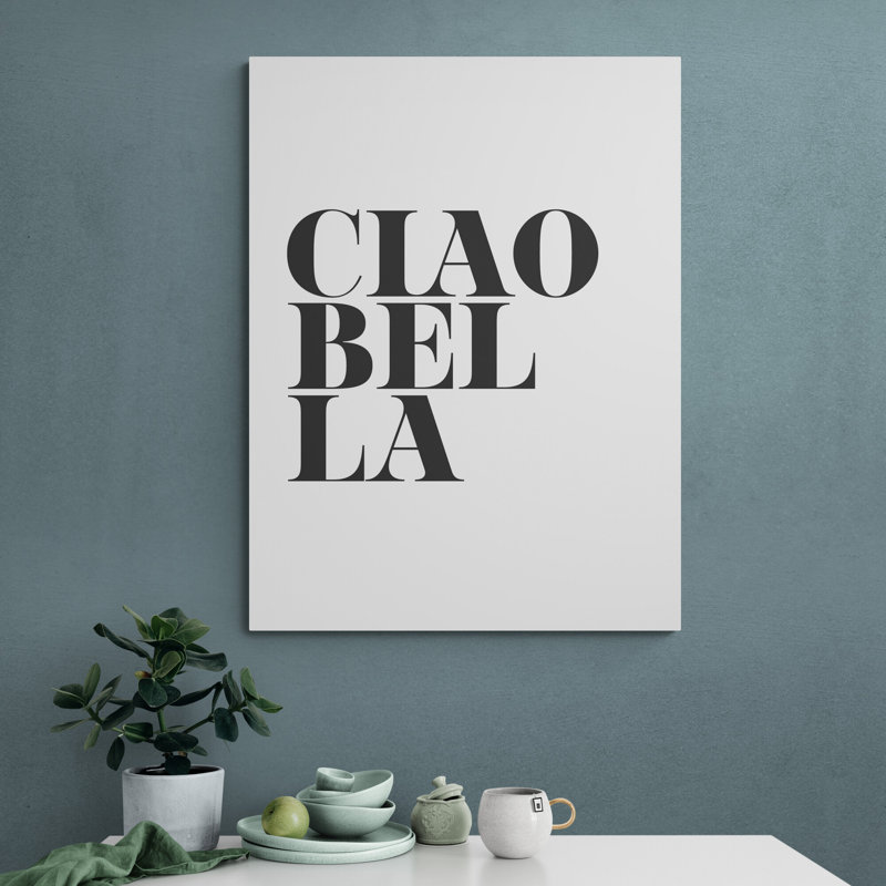Ciao Bella Light - Wrapped Canvas Print, 31cm H x 21cm W x 4cm D