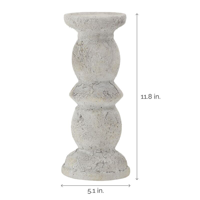Elements 11.81" Ceramic Candlestick