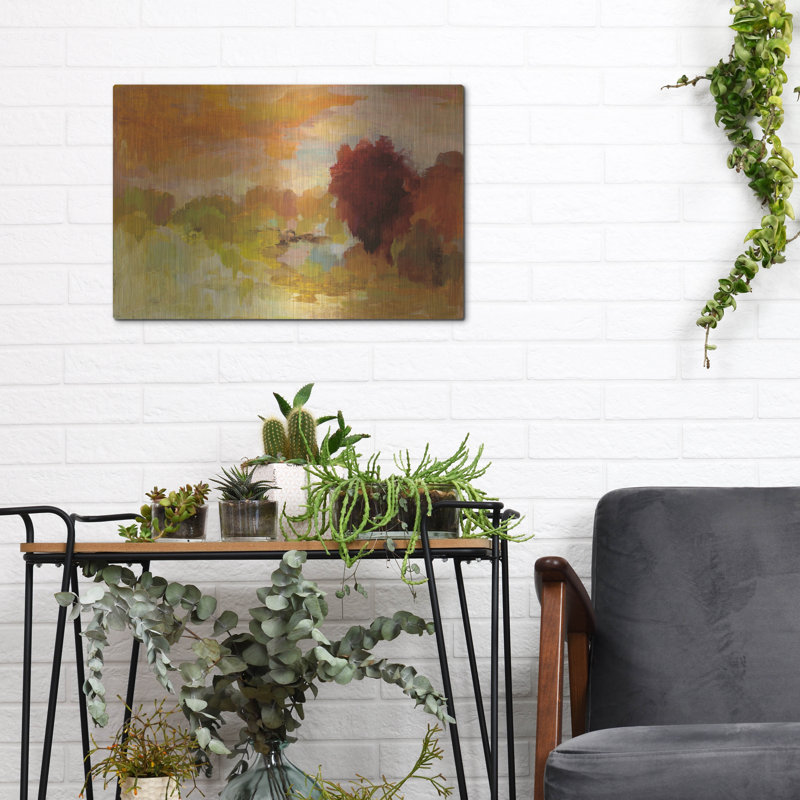 Luxe Metal Art 'Fall Glory' By Silvia Vassileva, M " Fall Glory " by Silvia Vassileva