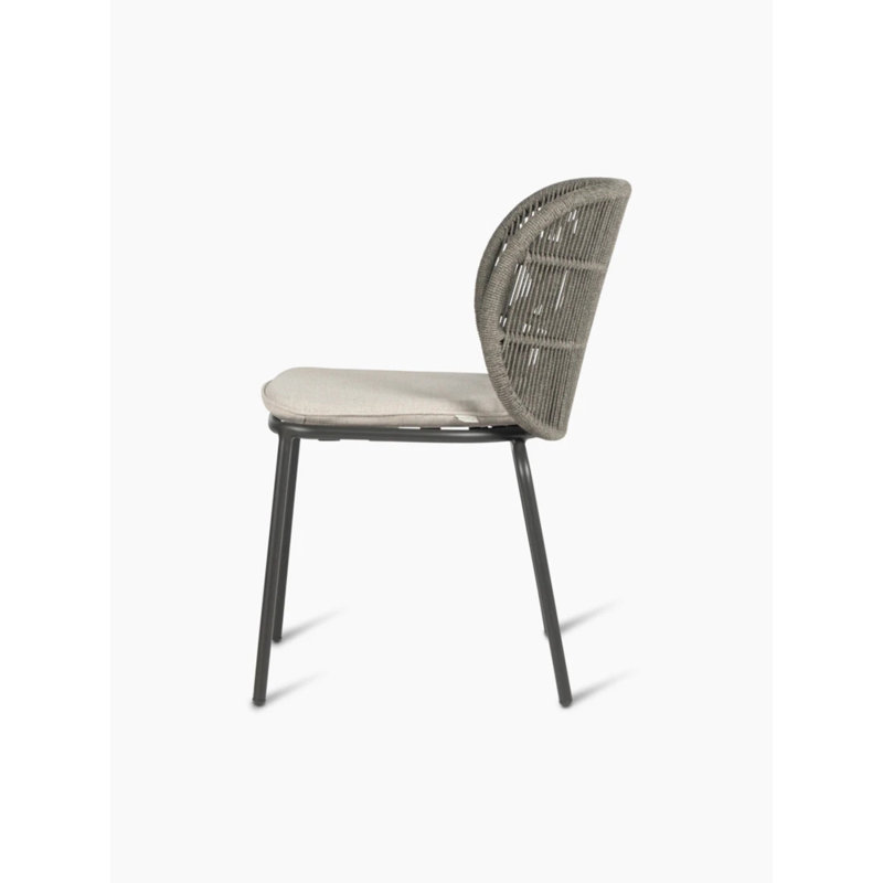 Kodo Outdoor Dining Side Chair, Fossil Gray