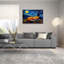 «The Starry Fox Dreamer» par Dean Russo, art mural en verre acrylique, 36 po x 24 po-100337996