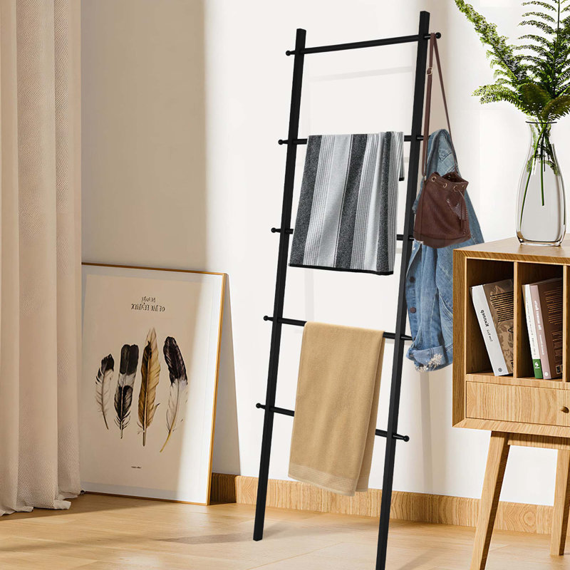 Wayfair Black Metal Blanket Ladder Blanket Holder For Living Room