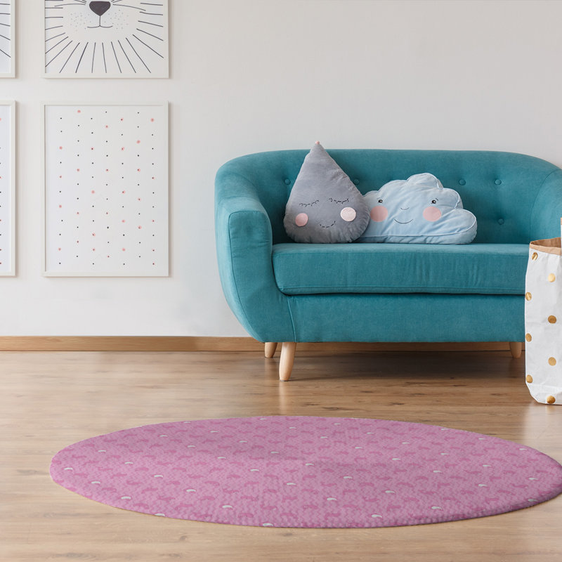 Tapis rose baleines, Rectangle 9 pi x 12 pi
