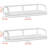 2 Packs Hanging Storage Baskets Organizer Wall Mount, Metal Wire Storage Bin Rack-110852876