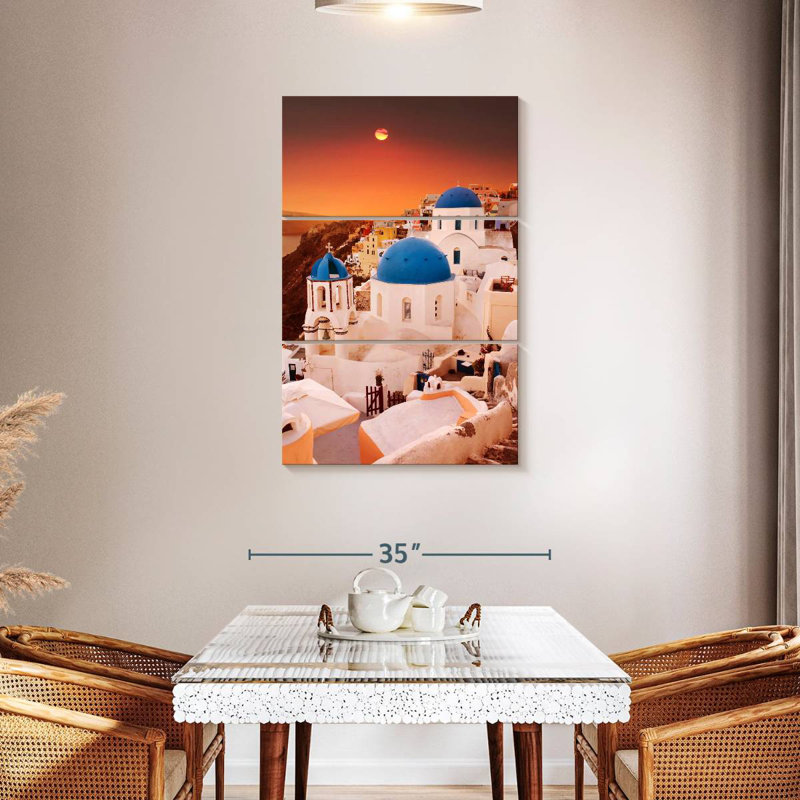 Nicci Sunset Over Santorini, 45" H x 28" W