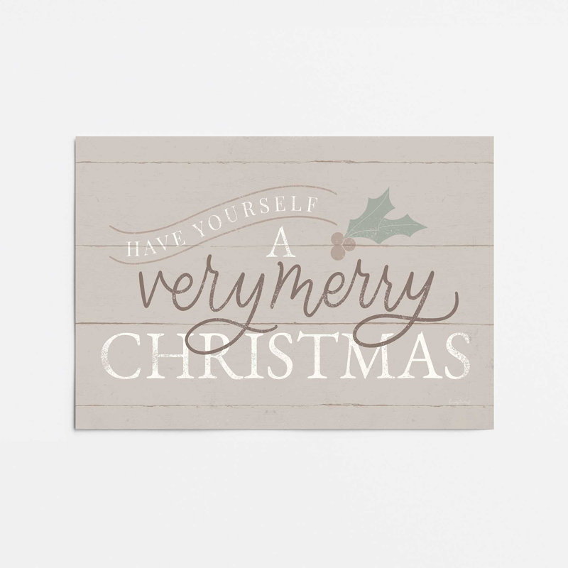 «Warm Holiday Wishes Print», Papier, H 11 po x l 14 po x P 0,1 po
