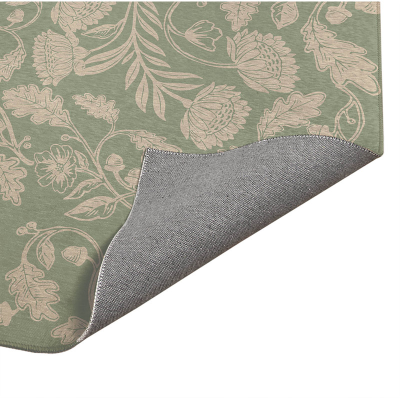 Tapis de bureau léger Autumn Vines, l 60 po x P 84 po, Sauge