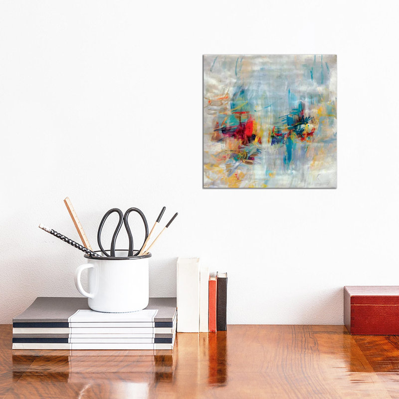 Reproduction d’art « New décennie » par Julian Spencer, Pas de tapis, Toile blanche encadrée, H 12 po x l 12 po x P 1,5 po