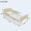 Structure de lit plateforme simple avec 2 tiroirs de rangement, lit en rotin pour enfants avec tête et pied de lit, blanc-82625660-83086996