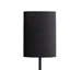 Lampe sur pied Nipo avec port USB, métal noir mince de 62 pouces, tablette blanche-117055962-117055956