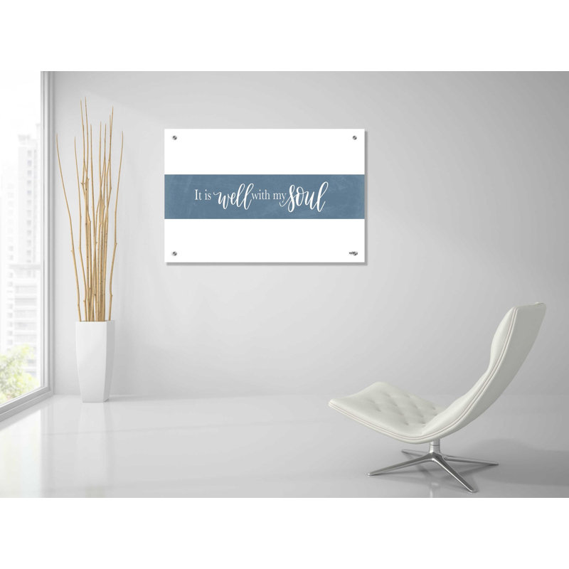 «It Is Well With My Soul» par Imperfect Dust, art mural en verre acrylique, H 24 po x l 36 po x P 0,2 po