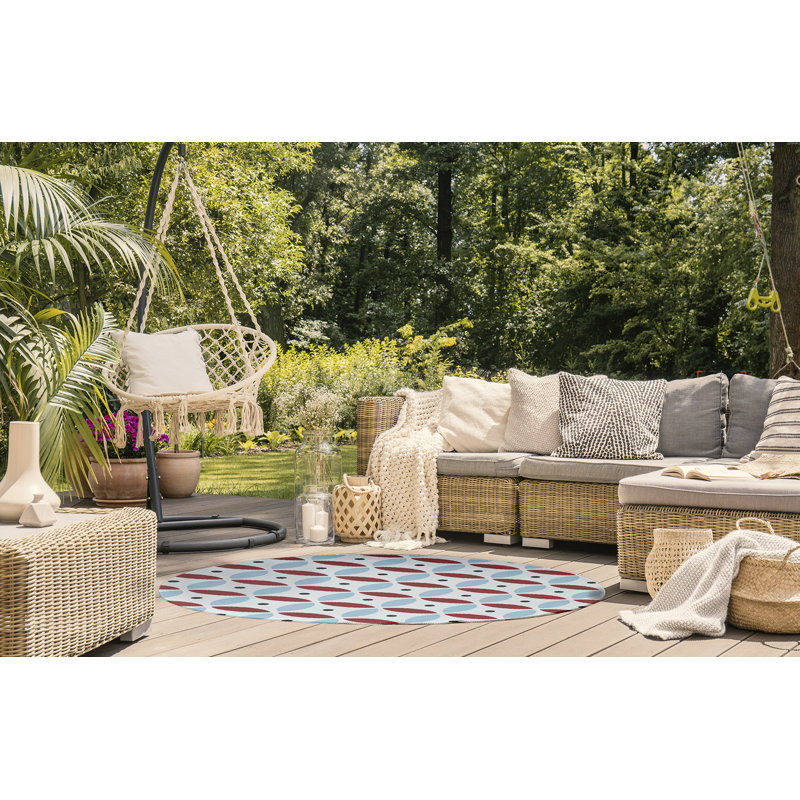 Subline Chenille Geometric Indoor Rug, Rectangle 4' x 6'