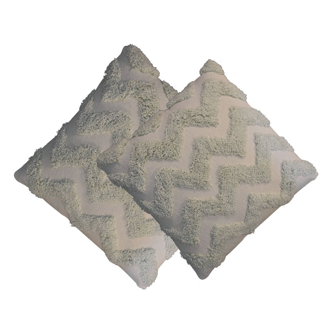 Mustard Zig-Zag Cushion Set Of 2