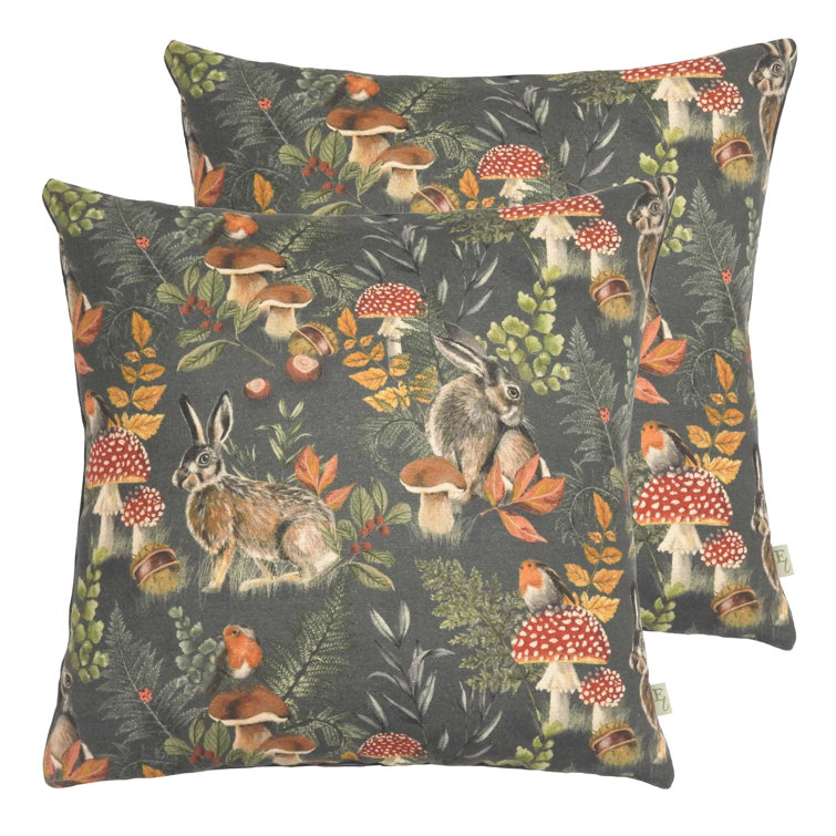 Floral Rectangular Throw Cushion