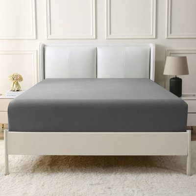 MILDLY 1800 Series Ultra Soft Microfiber Fitted Sheet - Full Size Solid Fitted Sheet, Lower Sheet, Stretch Mattress Protector