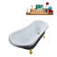 61'' x 27.6'' Freestanding Soaking Acrylic Bathtub-76707064-76707069