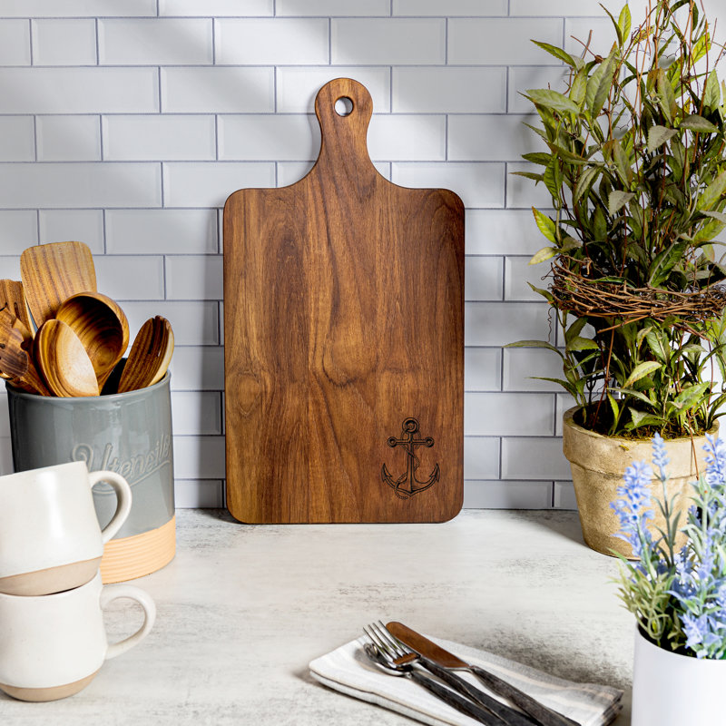 Premium Grade Teak Gourmet Serving Board, 16.5" L x 7" W
