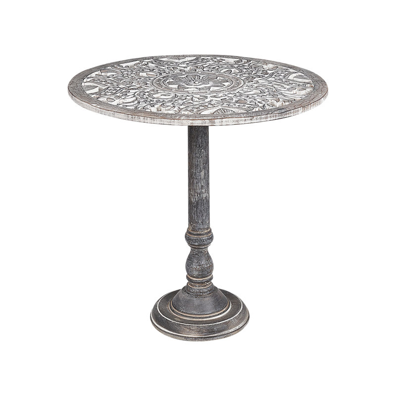 Nazareth Solid Wood Pedestal End Table