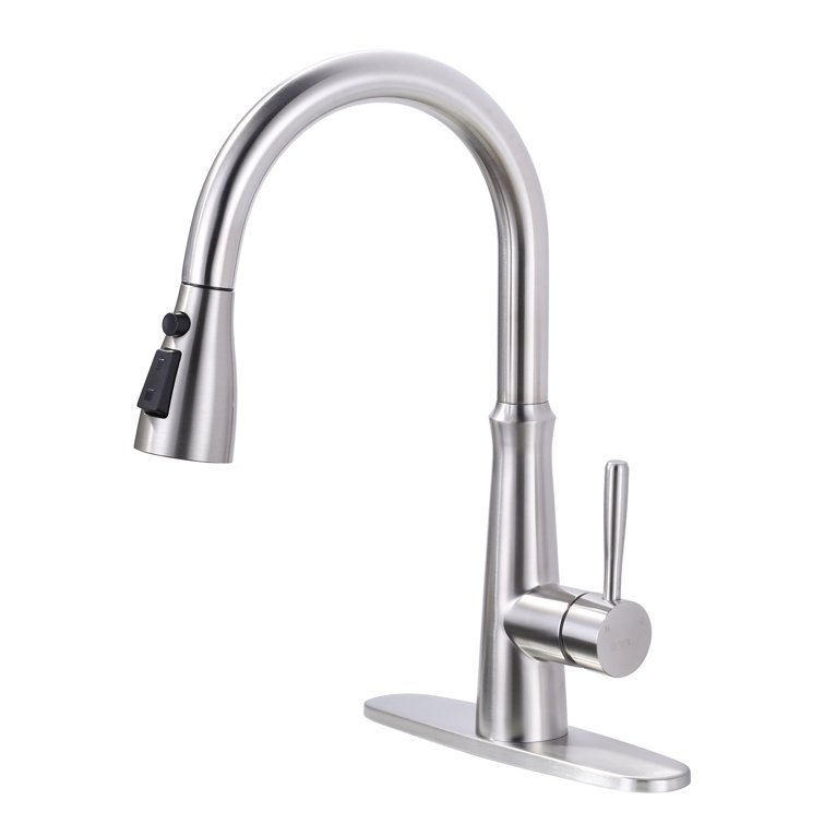 IVIGA Pull Down Single Handle Kitchen Faucet with Advanced Spray