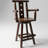 Rustic Swivel Bar Stool with Decorative Star Backrest and Footrest for Kitchen, Dining Room, or Commercial Use