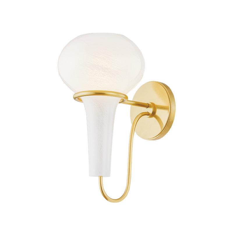 ADAMS CORNER Wall Sconce, Aged Brass