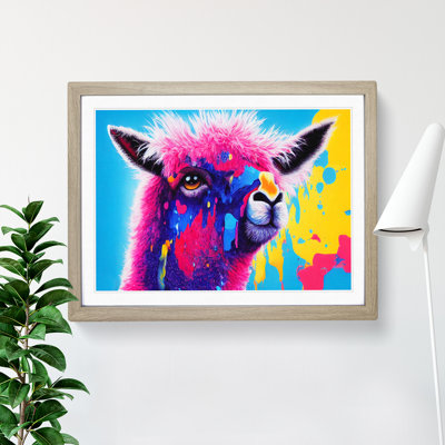 Llama Splash Vol.2 Abstract - Single Picture Frame Print