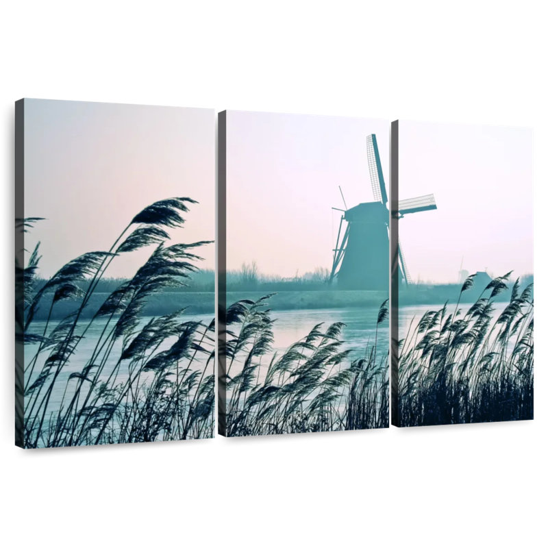 Moulin à vent hollandais Alvord Kinderdijk, H 36 po x l 57 po