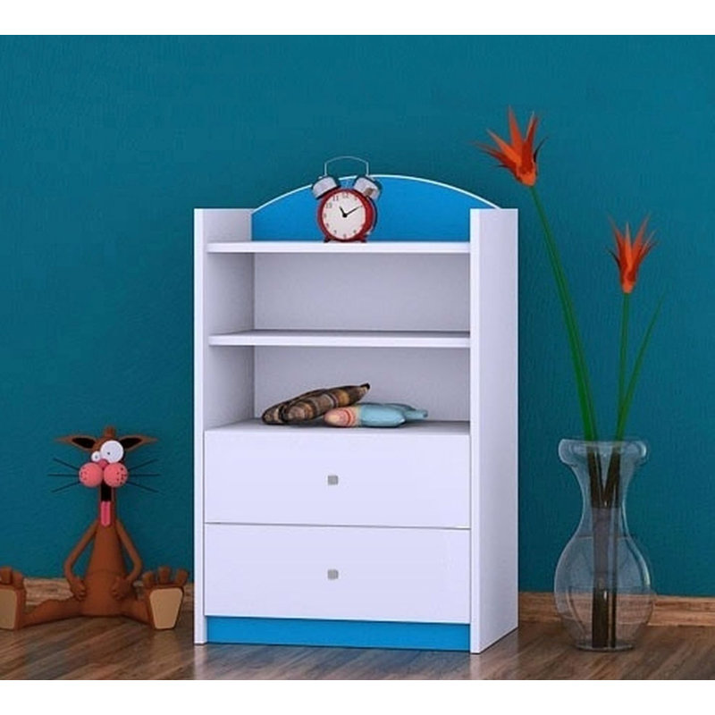 Hallie 96cm H Kids Cube, Blue, 92cm H x 60cm W x 34cm D