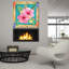  «Fleurs tropicales» par Nicole DeCamp, art mural en verre acrylique, 36 po x 36 po-1037545399