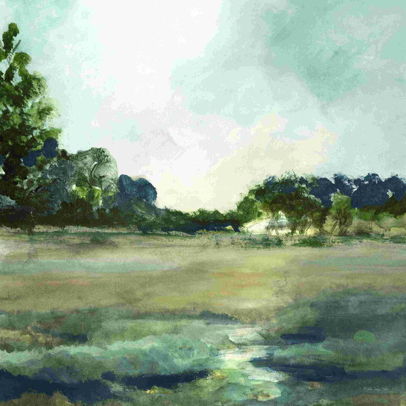 Campagne pastel II, H 12 po x l 12 po