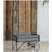 24.4x12.6x15.4" Rustic Black Trolley Cart Plant Stand, Planter