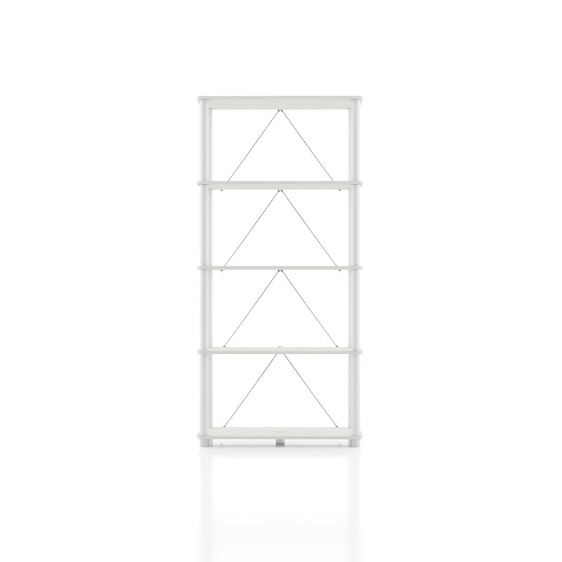 Étagère de rangement Terzenbach, Blanc, (5 tablettes) H 58,22 po x l 27,55 po x P 12 po