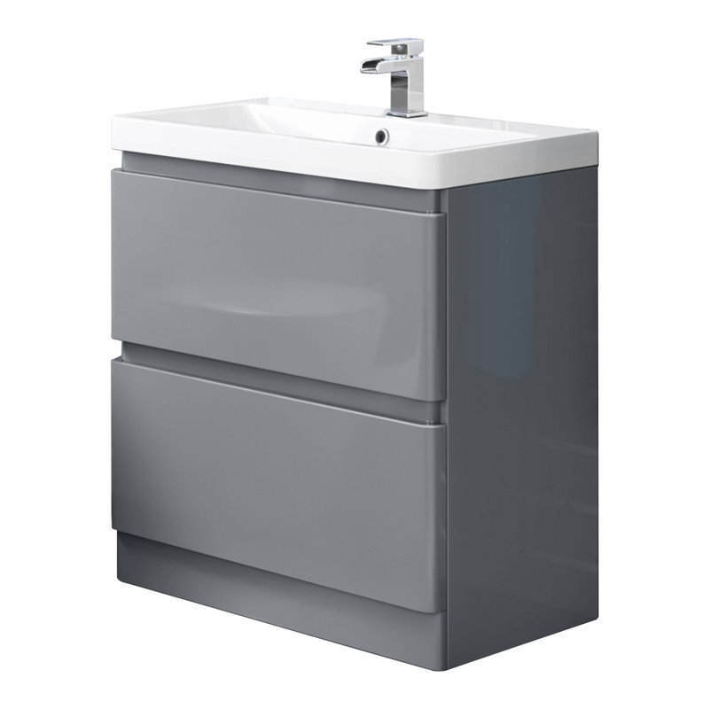 Amelee 800mm Single Bathroom Vanity with Resin Basin