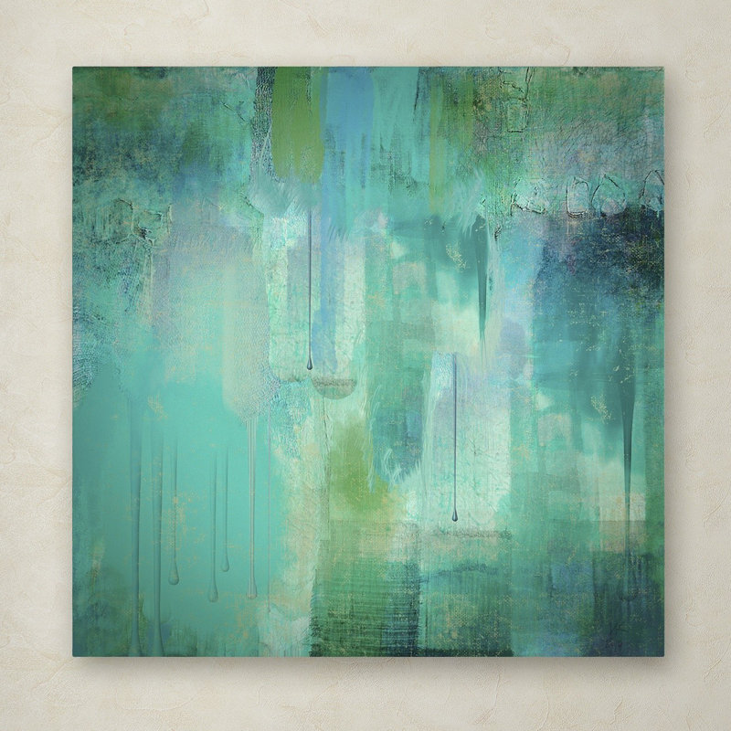 « aqua circonstance », reproduction d’art sur toile tendue, H 14 po x l 14 po x P 2 po