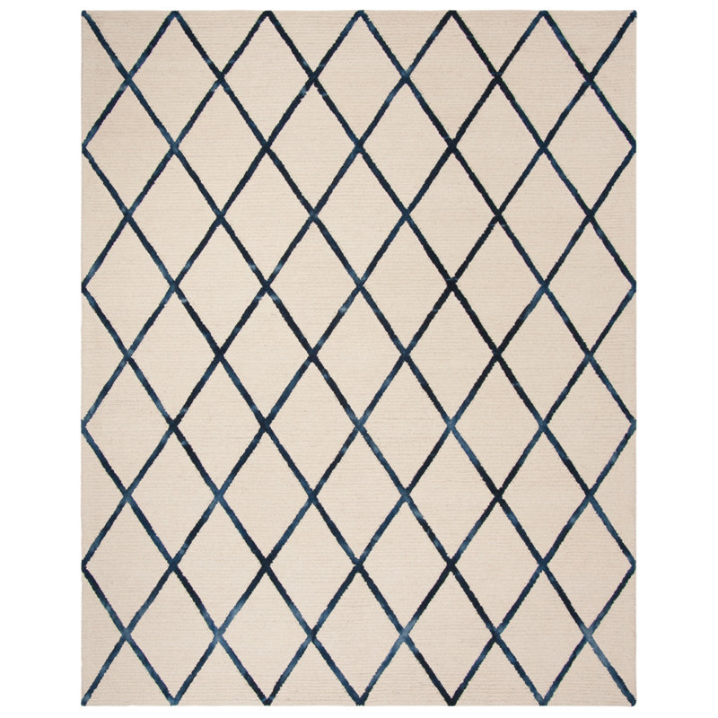Tapis en laine touffeté à la main Skipworth Blossom, Rectangle 8 pi x 10 pi