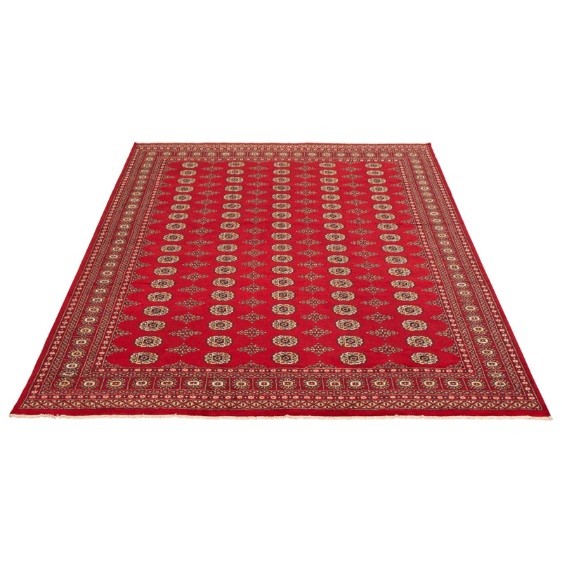Tapis rouge foncé Finest Peshawar Bokhara 8 pi 0 po x 9 pi 8 po
