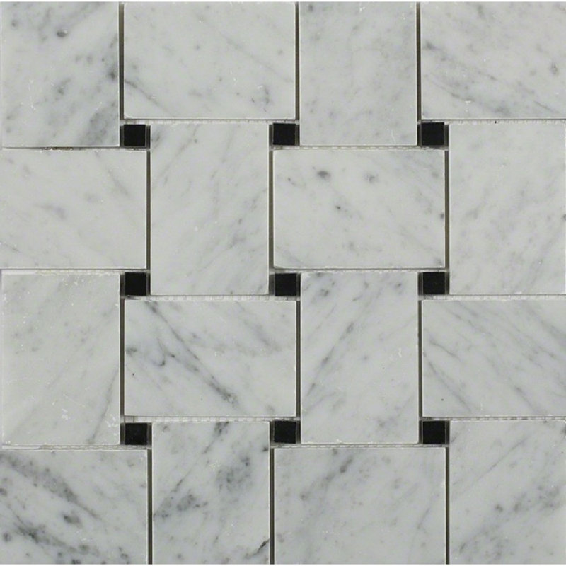Orchard 2x3 Basketweave Honed Marble Mosaic Tile