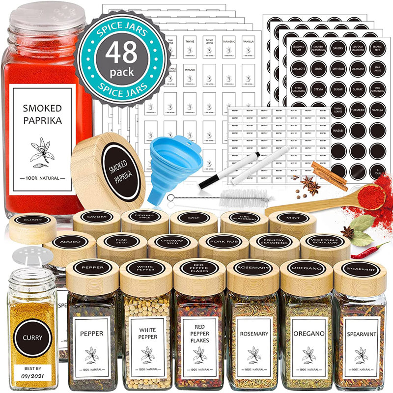 Ensemble de 48 pots à épices