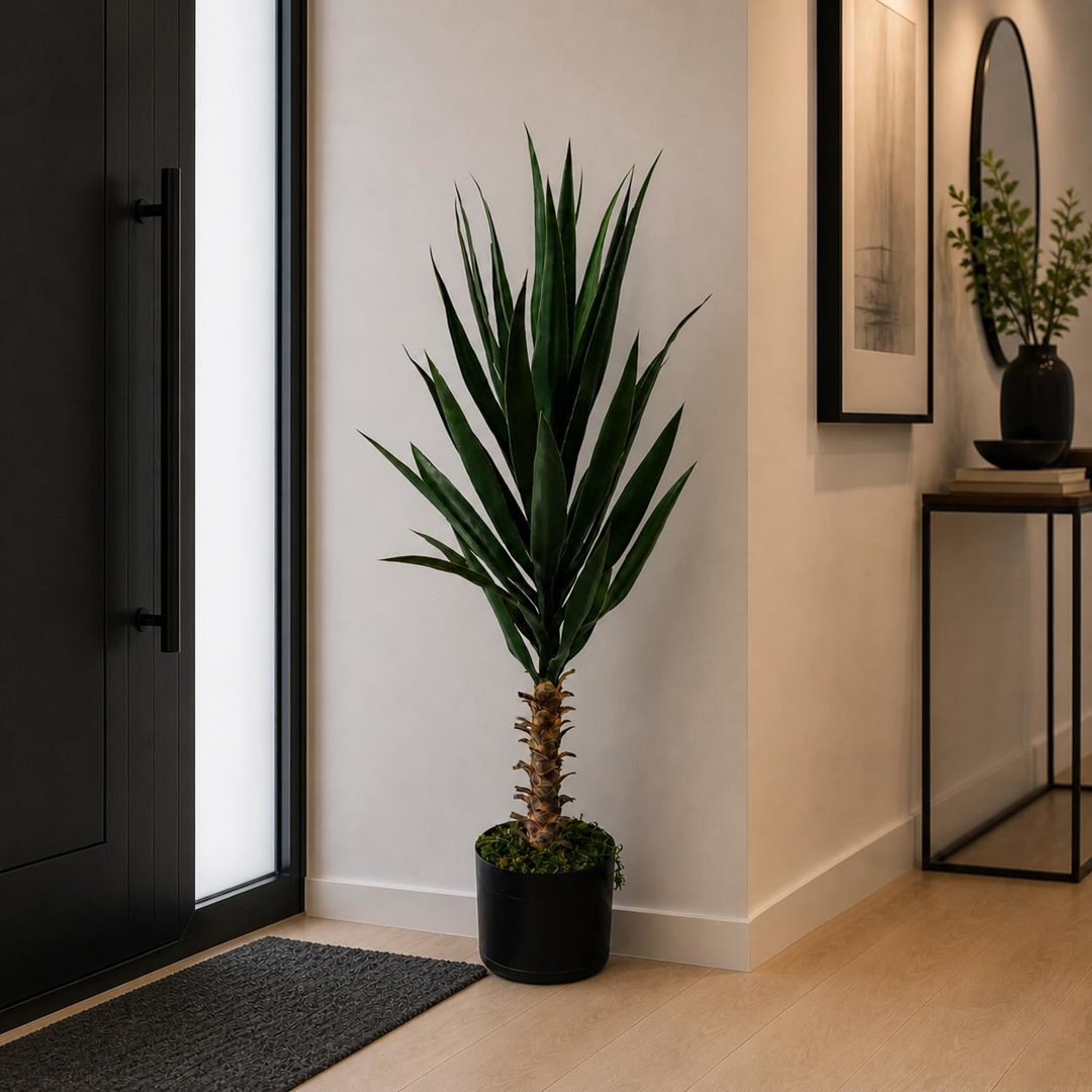 120 cm H Faux Tree Plant in Plastic Pot Liner