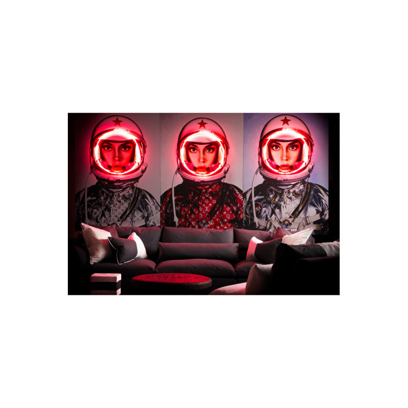 Space Girl Print, 72" H x 48" W