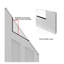 Porte avant en fibre de verre blanche 36 po x 80 po avec cadre en PVC blanc 4-9 / 16 po-130187636-130187638
