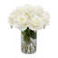 Real Touch Roses Centerpiece In Tall Glass Vase-278567421