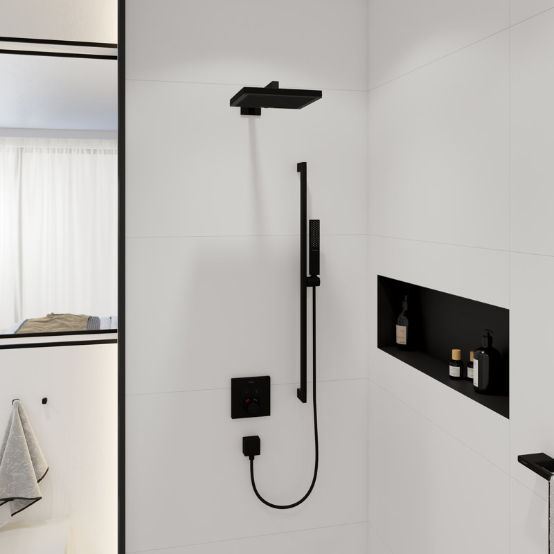 hansgrohe Pulsify E Showerarm E,15", Matte Black