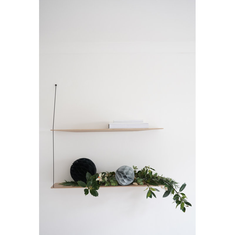 Stedge Shelf (60 Cm), White Oak, 47.2" H x 23.6" W x 8.7" D