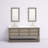 Anslem 72" Carrara White Marble Countertop Bath Vanity in Gray Oak with Faucet and Mirror-2093098335-2093098305