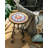 Round Metal Outdoor Side Table , 14'' in. W 14'' in. D