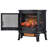 Duraflame 3D Black Curved Front Infrared Electric Fireplace With Remote Control